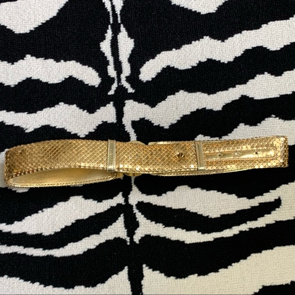 Vintage Gold Mesh Chainmail Adjustable Waist Belt One Size - Picture 2 of 8